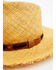 Image #2 - Shyanne Women's Grommet Sisal Fedora, Tan, hi-res