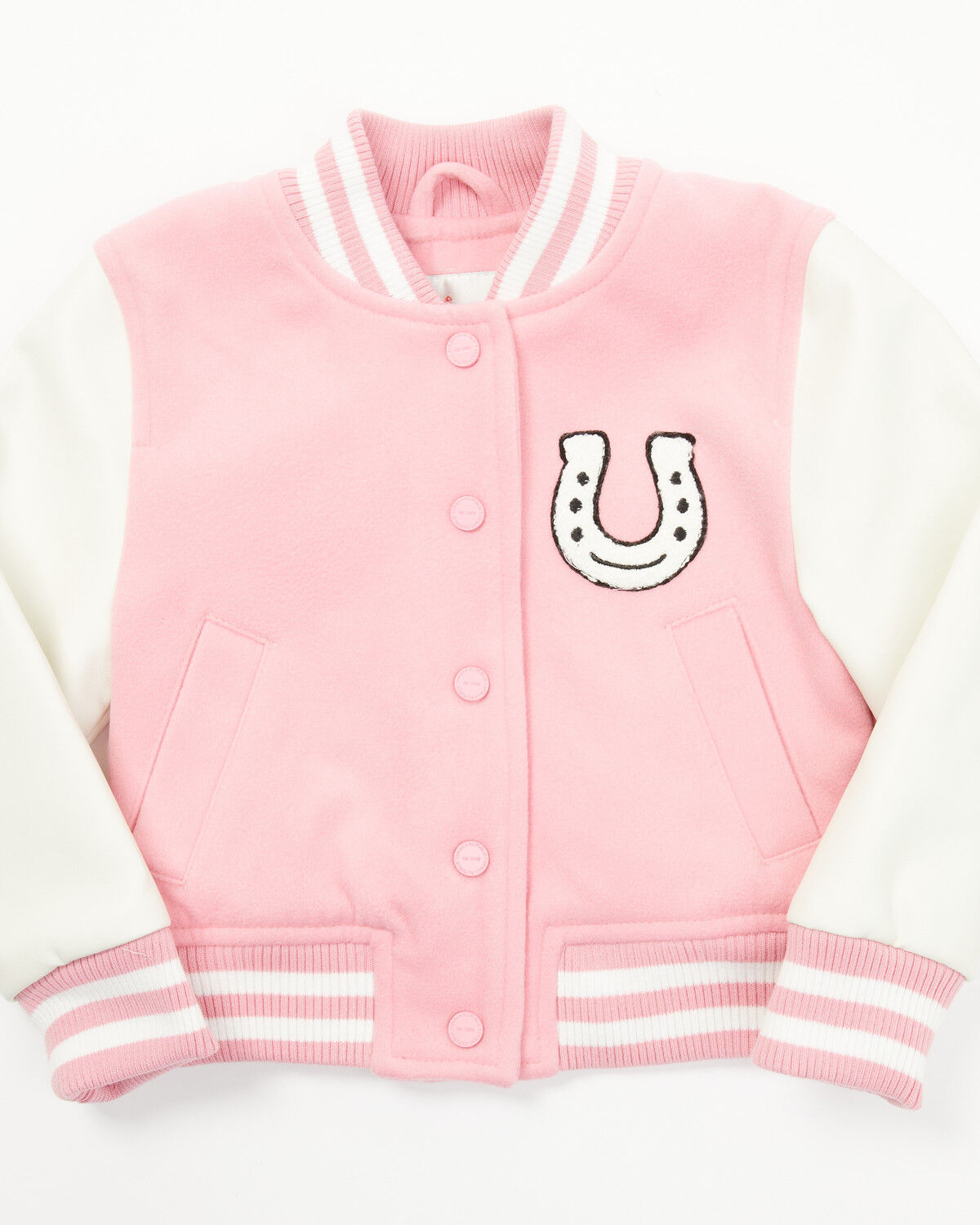 Image #1 - Urban Republic Toddler Girls' Varsity Jacket, Light Pink, hi-res