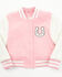 Image #1 - Urban Republic Toddler Girls' Varsity Jacket, Light Pink, hi-res