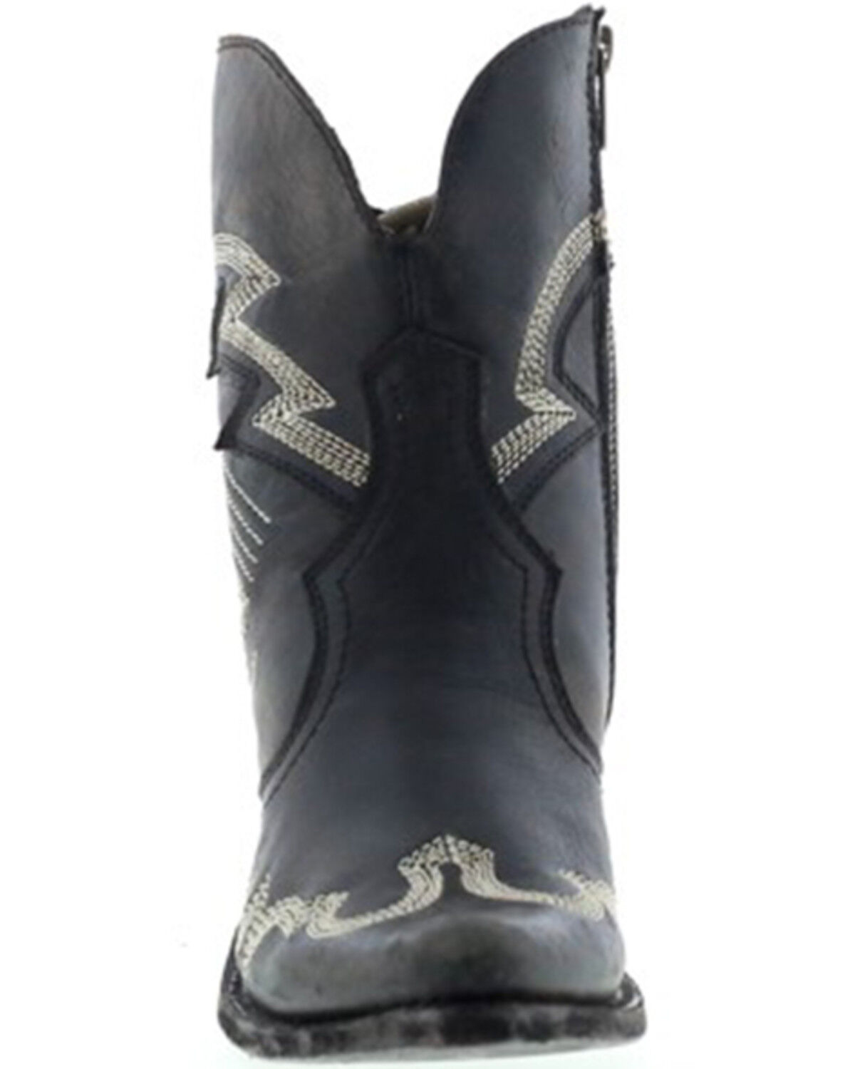 Image #4 - Liberty Black Women's Side Bug & Wrinkle Mosel Short Western Boots - Snip Toe, Black, hi-res