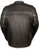 Image #3 - Milwaukee Leather Men's Sporty Scooter Crossover Jacket, Black, hi-res