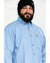 Image #5 - Ariat Men's FR Solid Durastretch Long Sleeve Work Shirt - Tall , Blue, hi-res