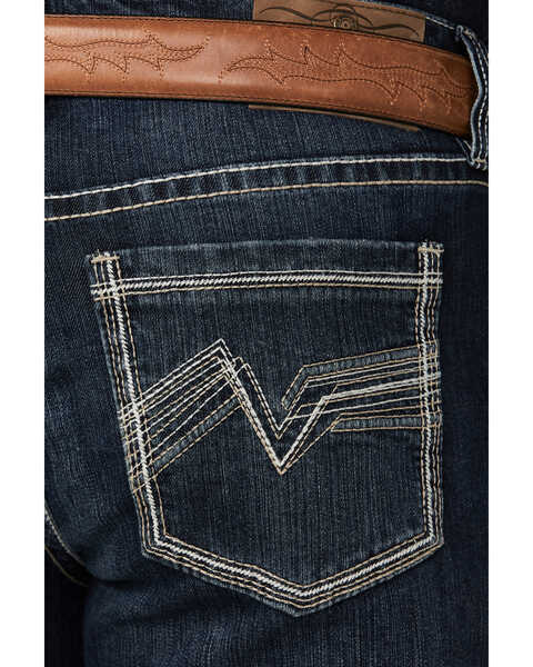 Image #4 - Cody James Men's Dark Wash Moonlight Relaxed Bootcut Stretch Denim Jeans , Dark Wash, hi-res