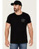 Image #1 - Moonshine Spirit Men's Man On The Moon Graphic T-Shirt , Black, hi-res