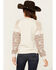 Image #4 - Shyanne Women's Wanda Fleece Mix Pullover Sweatshirt , Oatmeal, hi-res