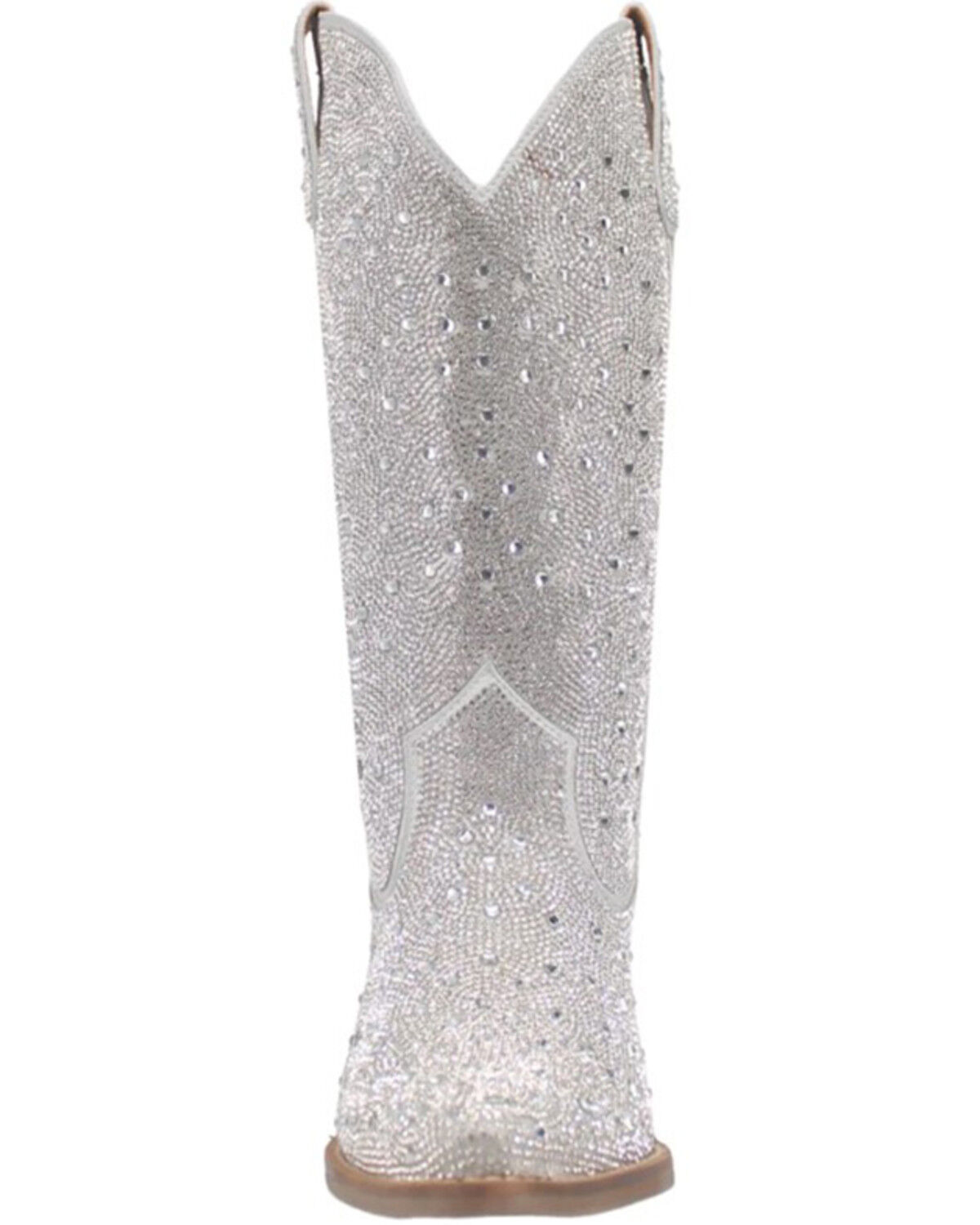 Image #4 - Dingo Women's Silver Dollar Western Boots - Snip Toe, Silver, hi-res