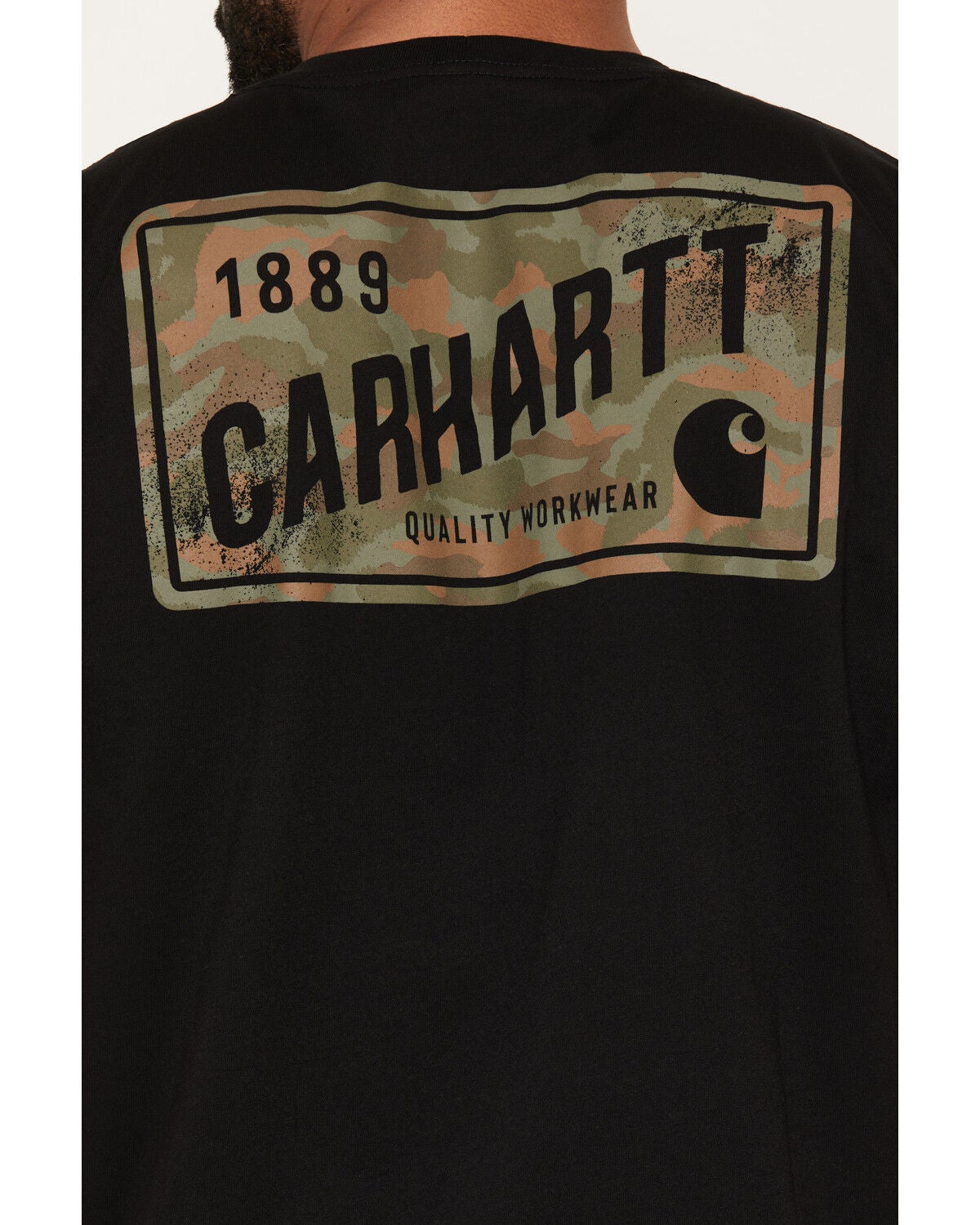 Image #4 - Carhartt Men's Irvine Camo License Plate Short Sleeve Graphic T-Shirt, Black, hi-res