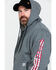 Image #5 - Wolverine Men's FR Logo Sleeve Zip-Up Work Hoodie, Ash, hi-res
