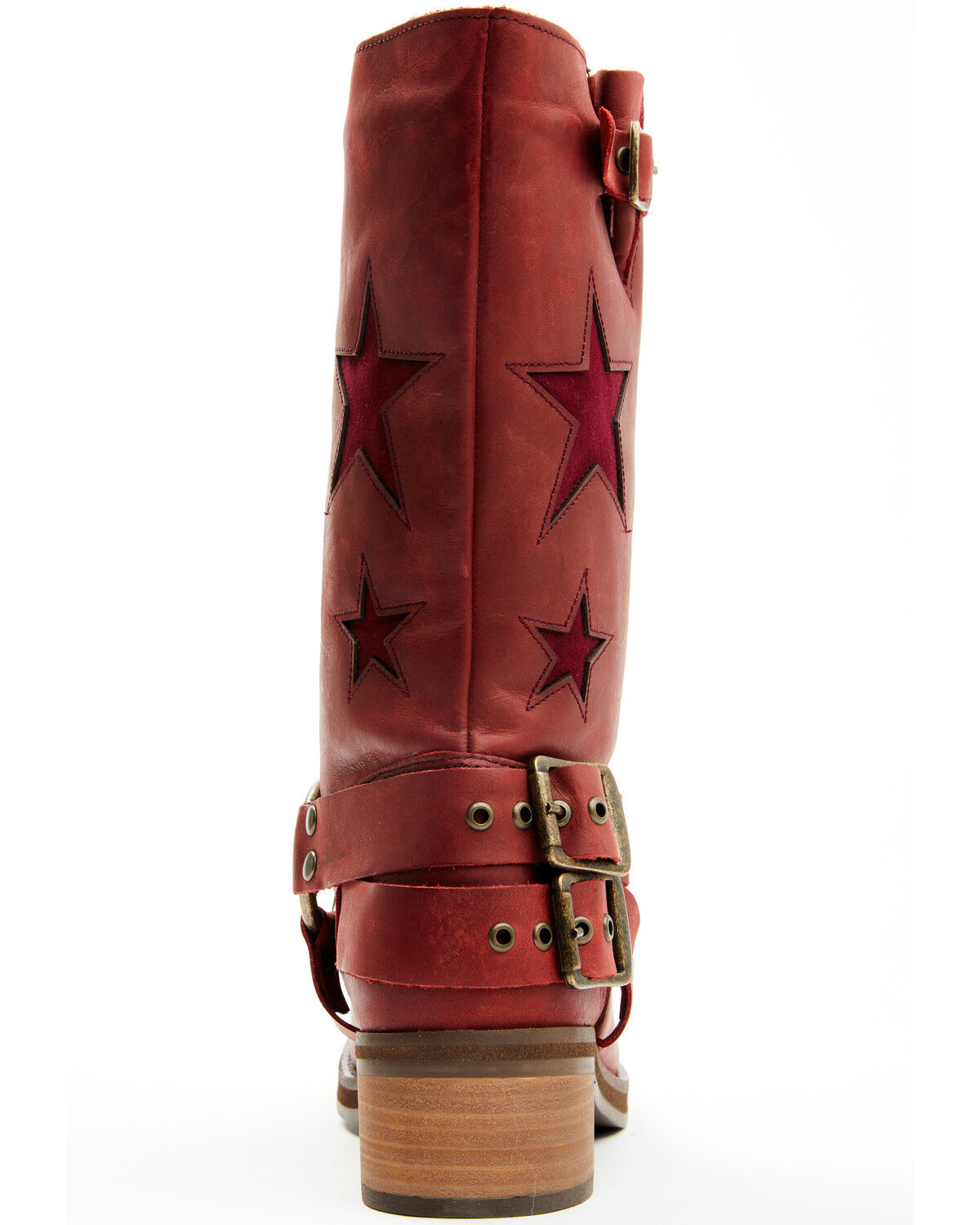 Image #5 - Dingo Women's Blacklist Harness Boots - Round Toe, Wine, hi-res