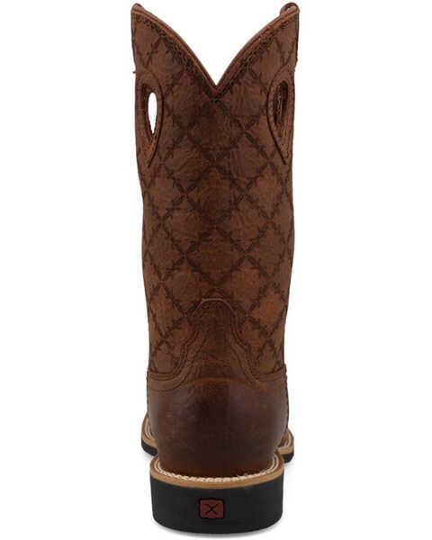 Image #5 - Twisted X Boys' Top Hand Western Boots - Broad Square Toe, Brown, hi-res