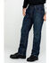 Ariat Shale Men's Flame Resistant Bootcut Work Jeans, Denim, hi-res