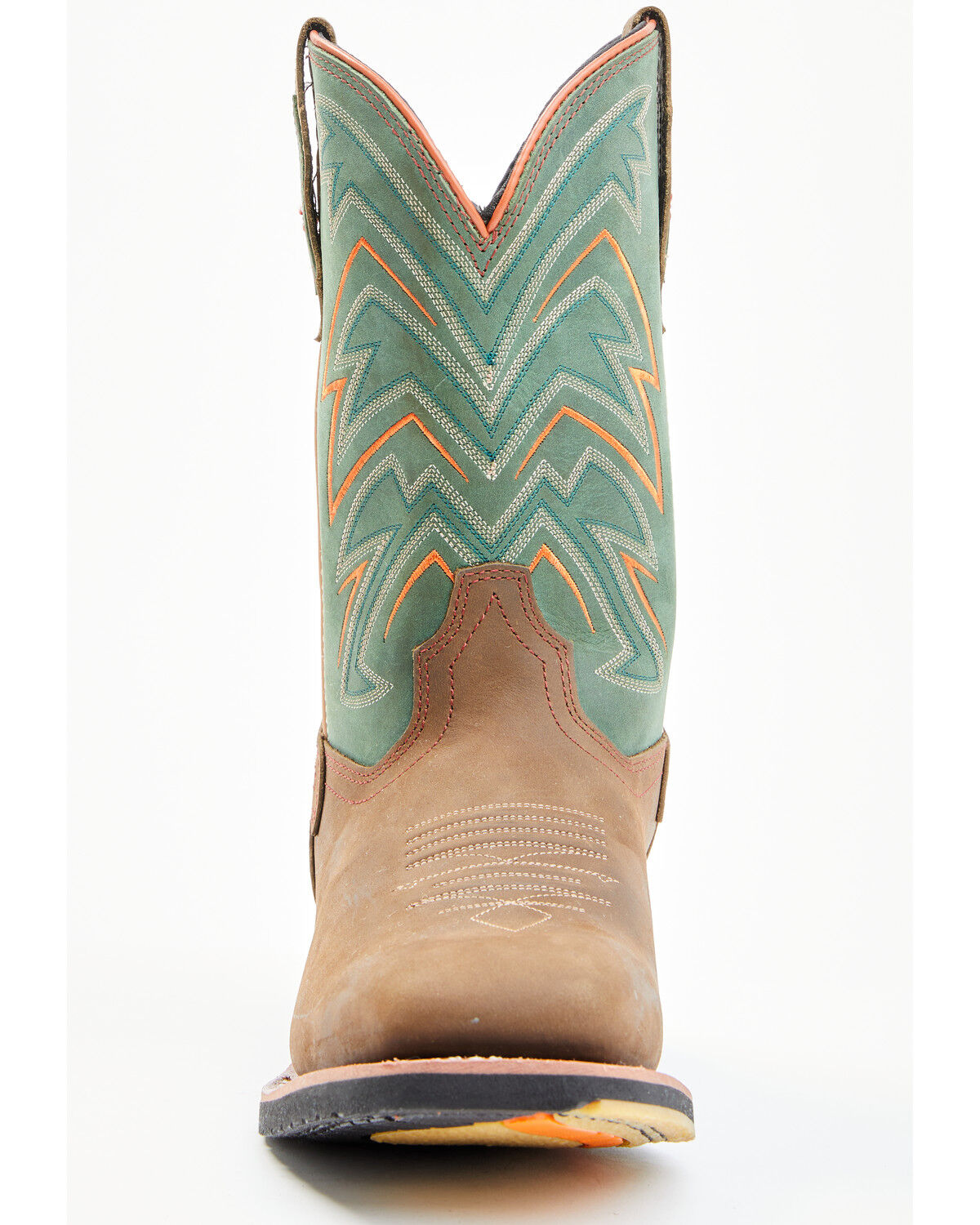Image #4 - Dan Post Men's Arrowhead Western Performance Boots - Broad Square Toe, Brown, hi-res
