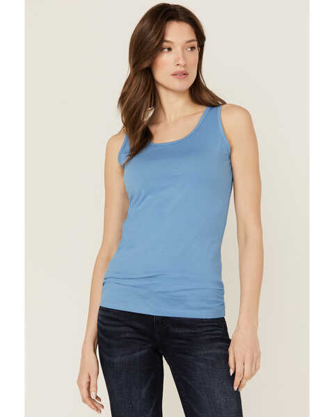 Image #1 - Dovetail Workwear Women's Solid Tank, Blue, hi-res