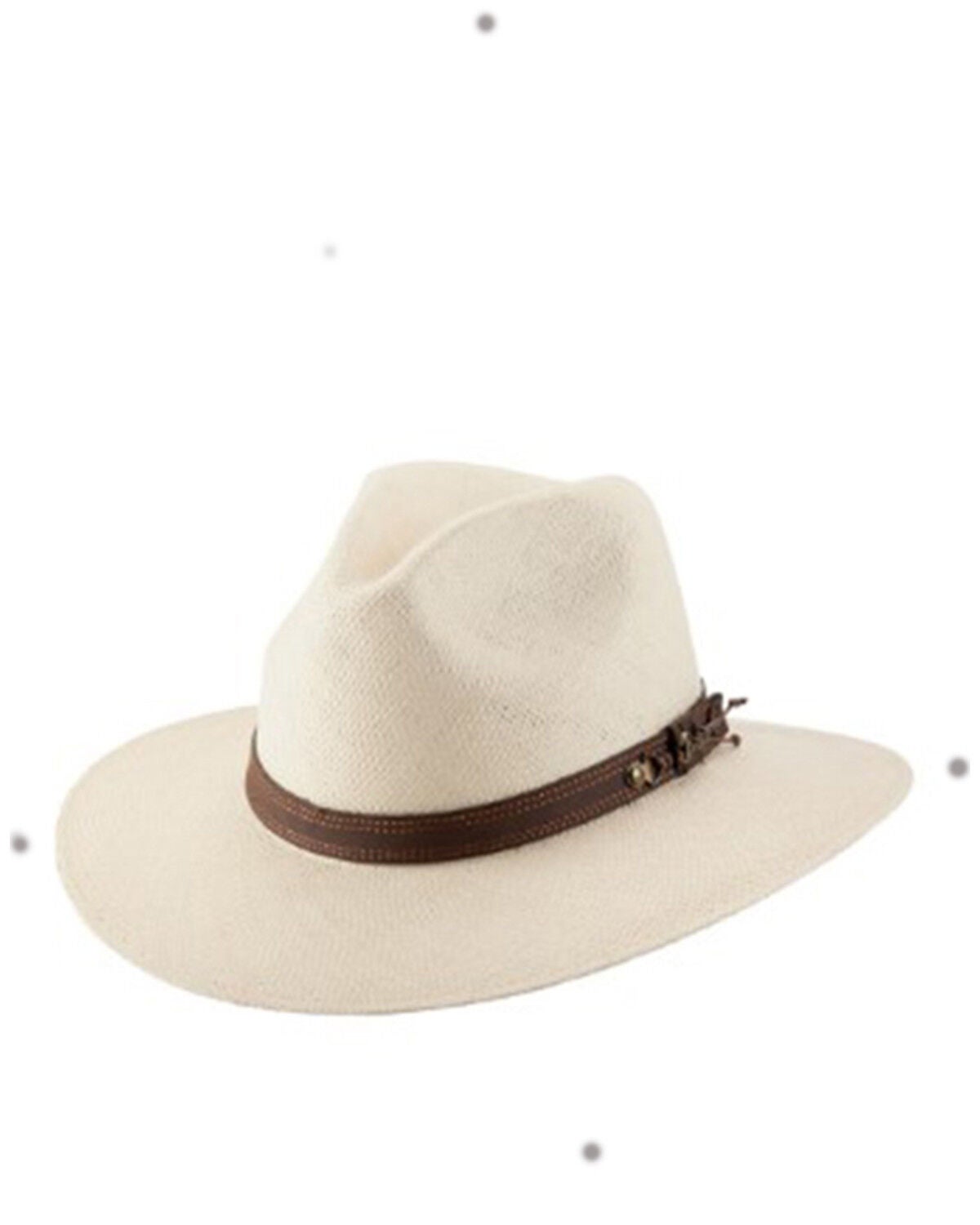 Bullhide Natural Open Land Panama Fedora Straw Hat, Natural, hi-res