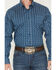 Image #3 - Cinch Men's Floral Geo Print Long Sleeve Button-Down Western Stretch Shirt, Blue, hi-res