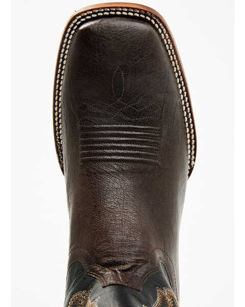 Image #6 - Cody James Men's Exotic Ostrich Western Boots - Broad Square Toe , Chocolate, hi-res