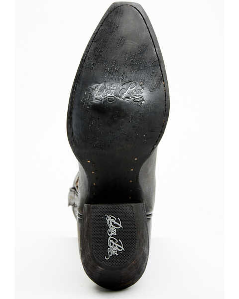 Image #7 - Dan Post Women's Strut Inlay Western Boots - Snip Toe, Black, hi-res