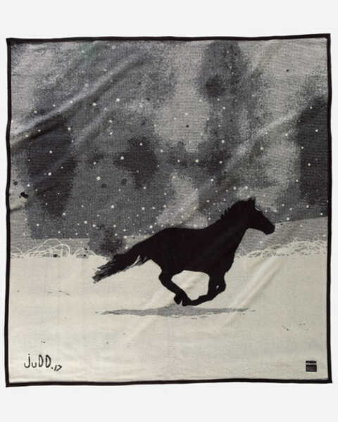 Image #1 - Pendleton A Horse Called Paint Blanket , Grey, hi-res