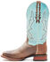 Image #3 - Dan Post Men's Embroidered Western Performance Boots - Broad Square Toe, Tan, hi-res