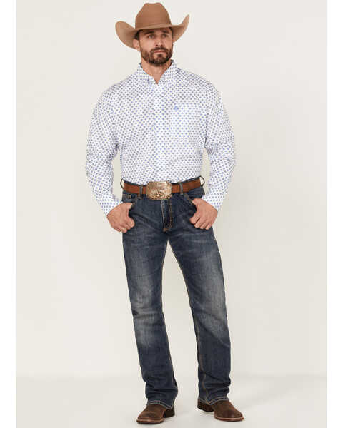 George Strait By Wrangler Men's Geo Print Button Down Western Shirt - Big &  Tall | Sheplers
