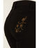 Image #4 - Shyanne Women's Sand Palm High Rise Embellished Flare Jeans , Black, hi-res