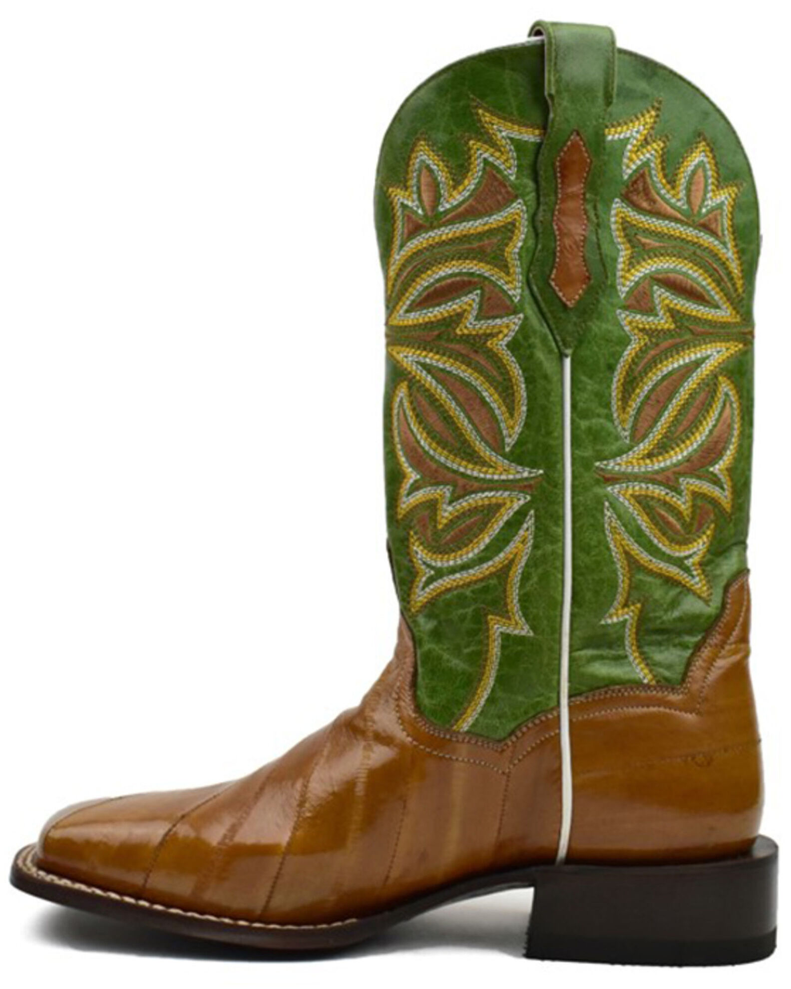 Dan Post Women s Exotic Eel Skin Western Boot Broad Square Toe