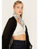 Image #2 - Shyanne Women's Chevron Tassel Chenille Shawl, Black, hi-res