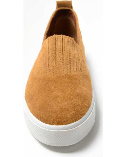 Minnetonka Women's Gabi Slip-On Shoes - Round Toe, Taupe, hi-res
