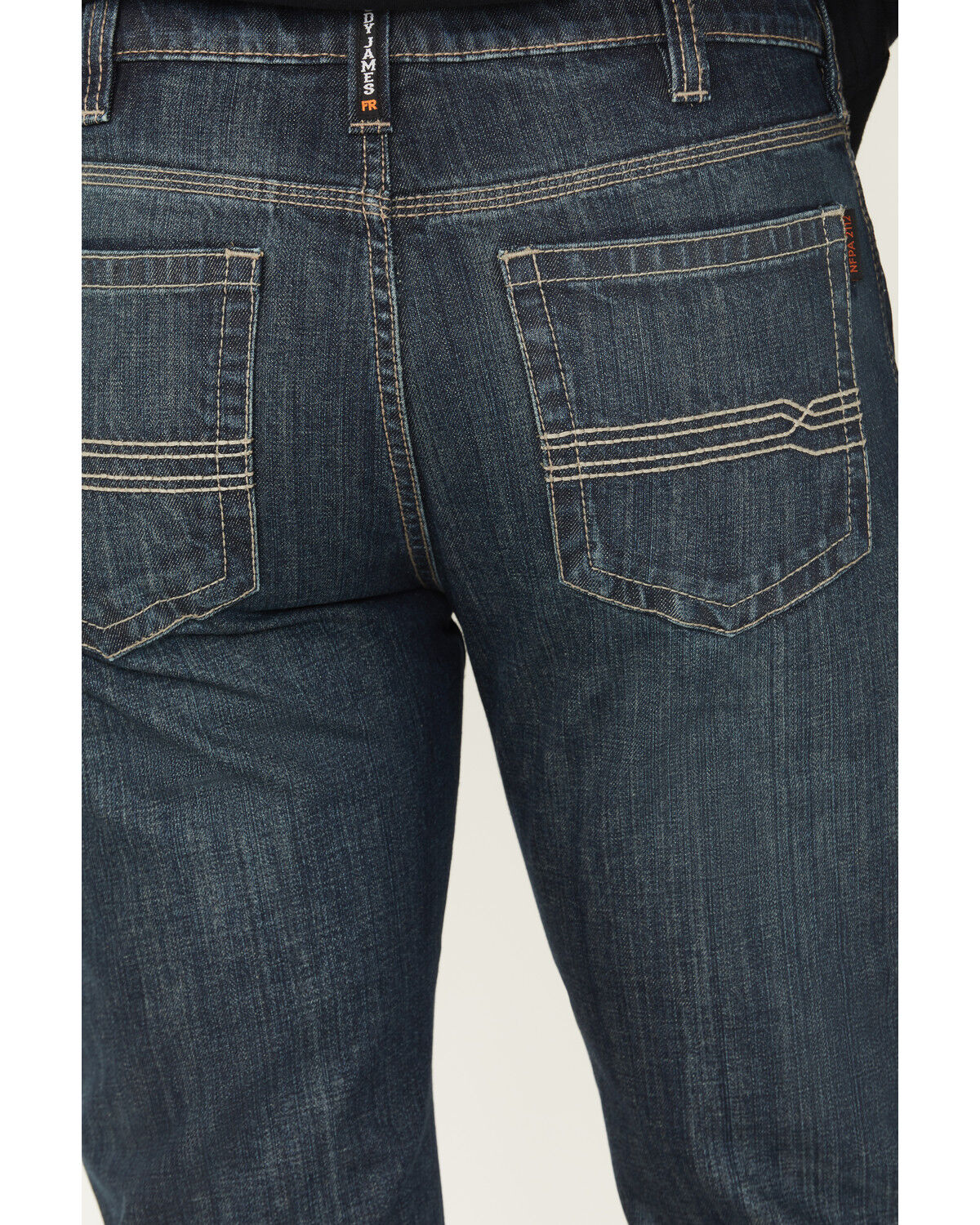 Image #4 - Cody James Men's FR Canter Dark Wash Straight Denim Jeans - Big, Dark Wash, hi-res