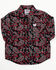 Image #1 - Cinch Infant Boys' Paisley Print Long Sleeve Button-Down Western Shirt , Black, hi-res