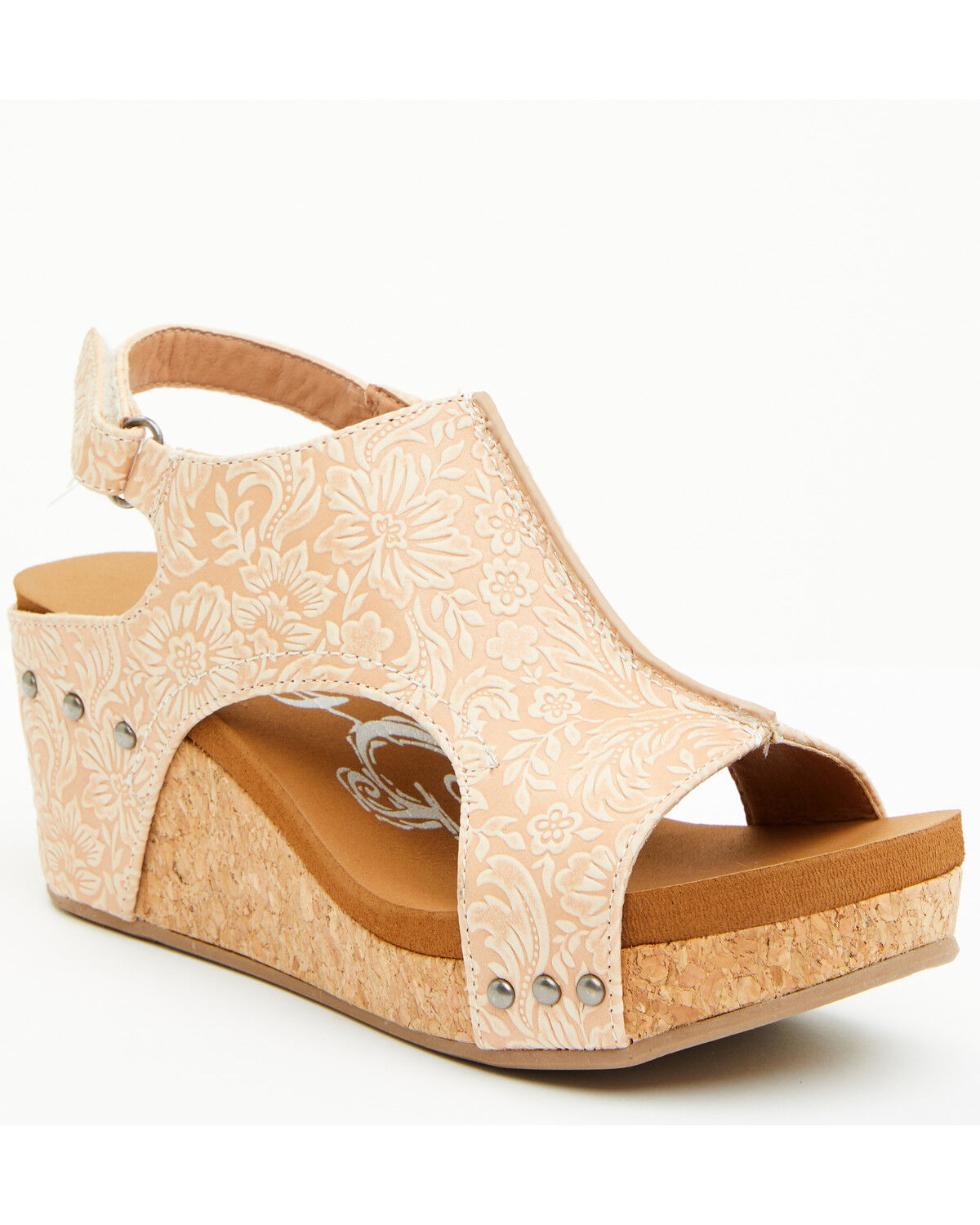 Image #1 - Very G Women's Isabella 2 Wedge Sandals, Nude, hi-res