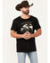 Image #1 - Moonshine Spirit Men's Orgullo Short Sleeve Graphic T-Shirt, Black, hi-res