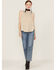 Wild Moss Women's Crochet Studded Yoke Flowy Tank Top, Cream, hi-res