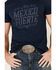 Cody James Men's Navy Mexico Fuerte Graphic T-Shirt , Navy, hi-res