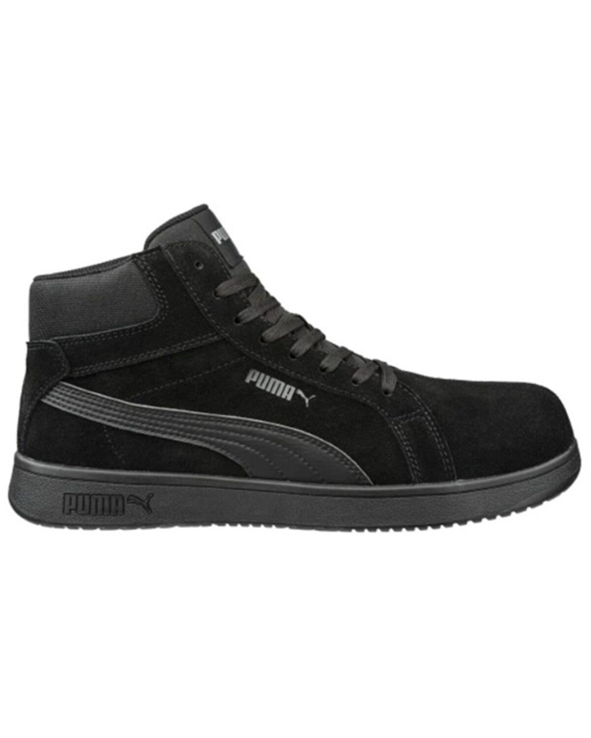 Image #1 - Puma Safety Men's Iconic Suede Work Shoes - Composite Toe, Black, hi-res
