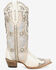 Image #2 - Corral Women's Honey Horseshoe Overlay Western Boots - Snip Toe, Ivory, hi-res