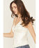 Image #2 - Shyanne Women's Lace Trim Satin Cami, Ivory, hi-res