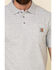 Carhartt Men's Contractors Pocket Short Sleeve Work Polo Shirt, Hthr Grey, hi-res