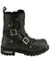 Image #2 - Milwaukee Leather Men's Tactical Buckle Logger Motorcycle Boots Round Toe - Extended Sizes, Black, hi-res