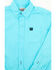 Image #2 - Cinch Toddler Boys' Solid Long Sleeve Button-Down Western Shirt, Turquoise, hi-res