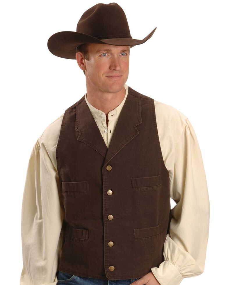 Rangewear by Scully Walnut Frontier Vest, Walnut, hi-res
