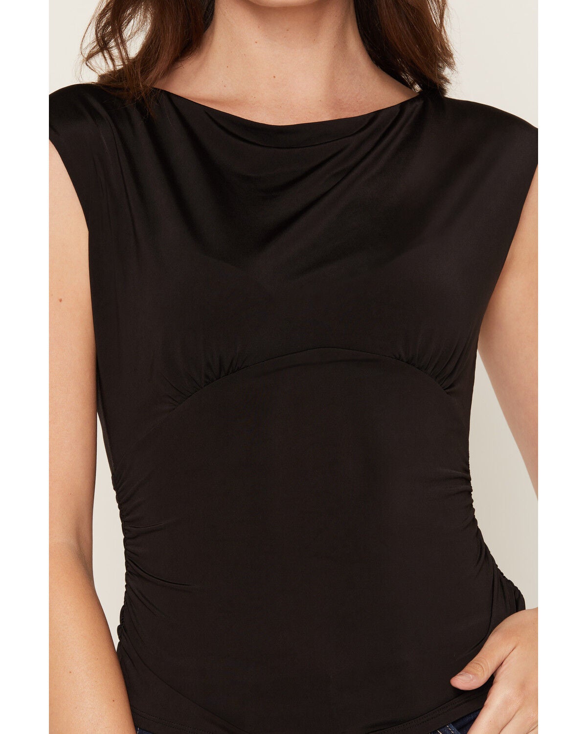 Image #3 - Originality Women's Boat Neck Empire Seam Top, Black, hi-res