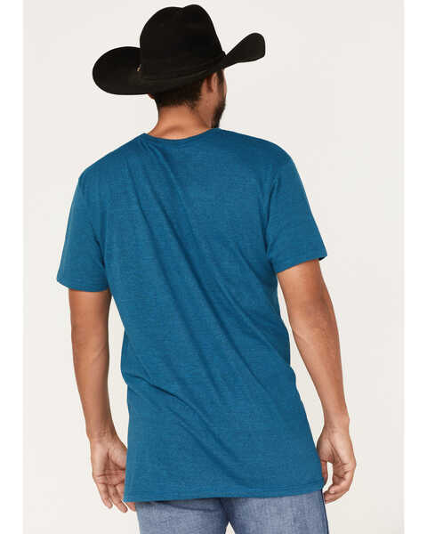 Image #4 - RANK 45® Men's Buckle Logo Gradient Graphic T-Shirt, Royal Blue, hi-res