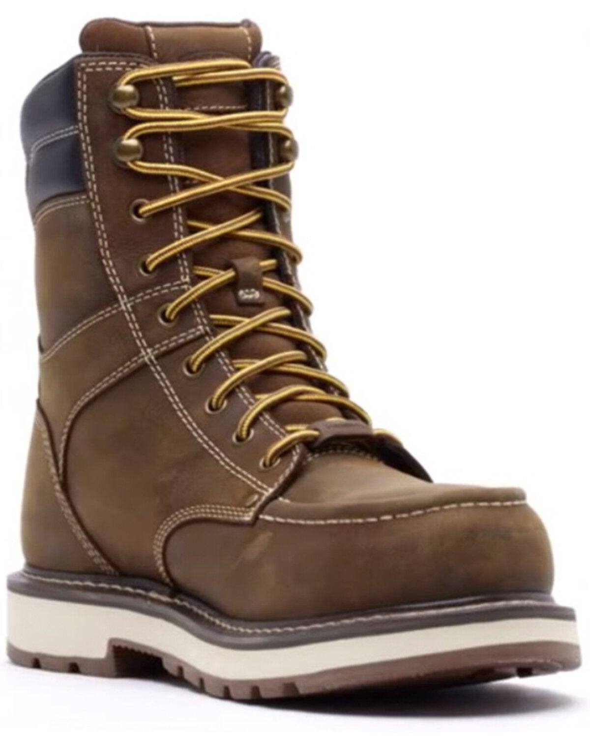 Keen Men's 8" Cincinnati Waterproof Lace-Up Work Boots - Carbon Fiber Toe, Brown, hi-res