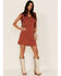 Idyllwind Women's Countrywood Jersey Fringe Dress, Pecan, hi-res