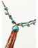Image #2 - Cowgirl Confetti Women's Stir It Up Beaded Turquoise Tassel Necklace, Brown, hi-res