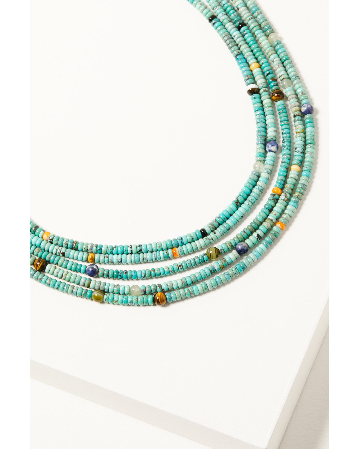 Image #3 - Paige Wallace Women's Spiny Oyster and Turquoise Rondelle Layered Necklace, Turquoise, hi-res