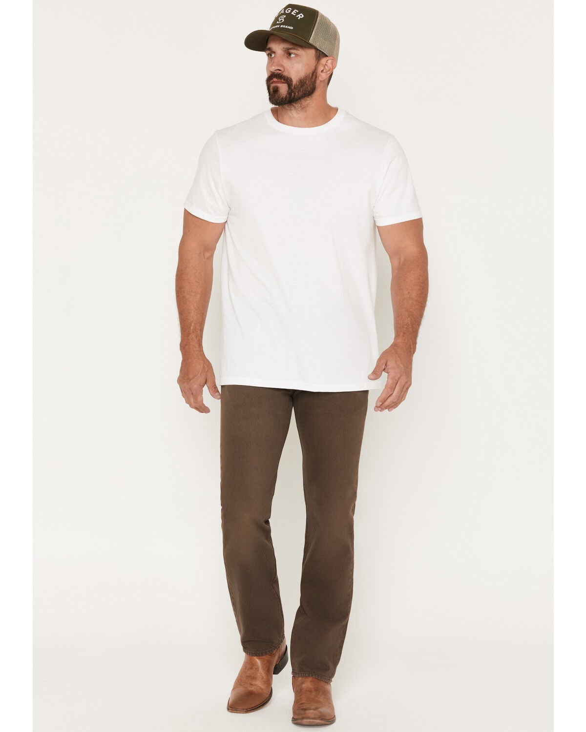 Image #1 - Levi's Men's 501 Original Straight Denim Jeans, Brown, hi-res