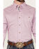 Image #3 - George Strait by Wrangler Men's Solid Long Sleeve Button-Down Stretch Western Shirt, Lavender, hi-res