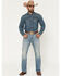 Image #1 - Cody James Men's Rattler Wash Wyatt Slim Bootcut Stretch Denim Jeans, Medium Wash, hi-res